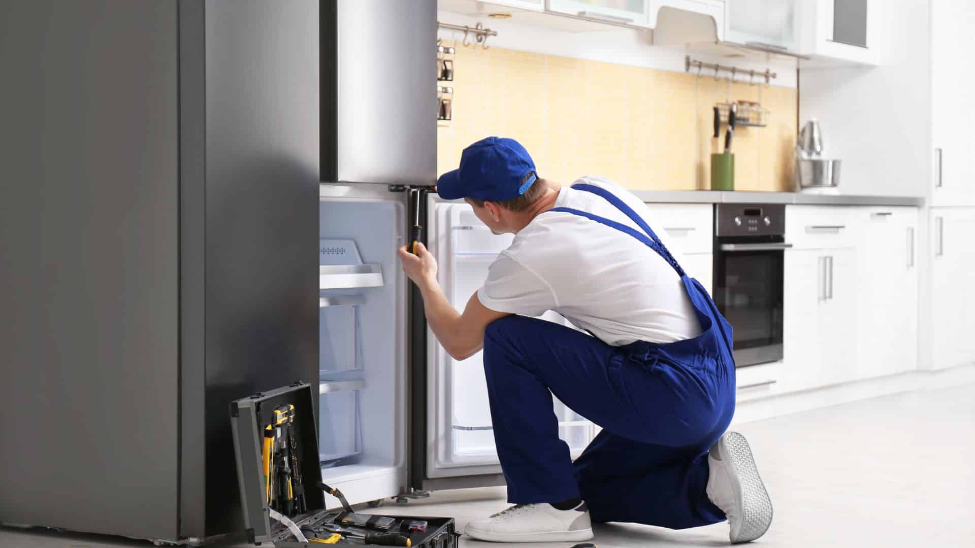fixing the fridge